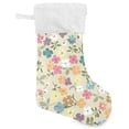 thumbnail image 3 of SKYSONIC Wildflower Christmas Stocking Personalized Large Candy Stocking Hanging Gift Xmas Stockings Decoration for Family Holiday Party Ornaments Decor Fireplace, 3 of 7