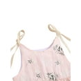 thumbnail image 6 of Caoirhny Newborn Summer Sleeveless Romper, Baby Girls Tie-up Plant Pattern U-shaped Neck Playsuit, 6 of 9
