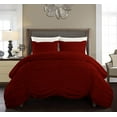 thumbnail image 3 of DNG Creations 1 Piece Ruched Pattern Duvet Cover 100% Egyptian Cotton, 800 TC- With Zipper Closure & Corner Ties ( Solid Burgundy - Oversized Queen ), 3 of 4