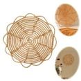 thumbnail image 2 of Wall Basket Decor Handmade Hanging Wall Baskets Woven Seagrass Rattan Wall Decor Flat Round Wall Decor For Art Bedroom Living Room Farmhouse Home, 2 of 7