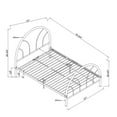 thumbnail image 6 of Hind Metal Platform Bed, Full, Silver, 6 of 6