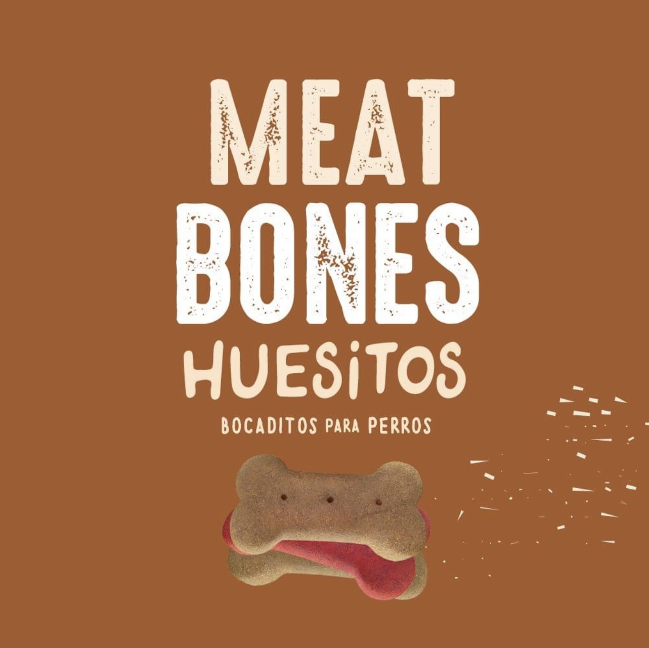 Crupis Huesitos Meat Bones Dog Hard Dry Treats 2.2lbs Bag