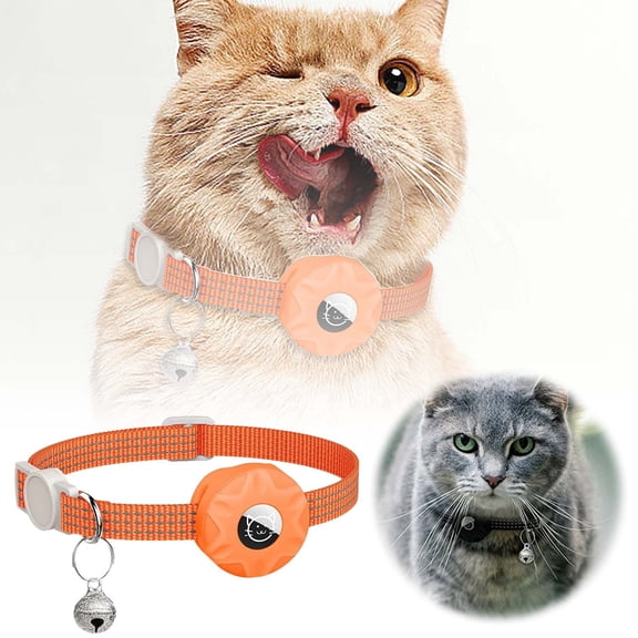 Pet Collars Cat Accessory with and Buckle Modern Tracking Compatible with 3/8 Inch Diameter Collar Attachment Durable Lightweight Design for