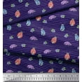 thumbnail image 2 of Soimoi Blue Heavy Canvas Fabric Insect Print Sewing Fabric Yard 58 Inch Wide, 2 of 3