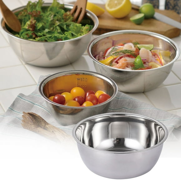 EGNMCR Kitchen Utensils Set, Cooking Utensils Set, Rust Steel Thickened Multi-functional Large Basin Stainless Steel Basin Set Soup Basin Stainless Steel Water Basin Stainless steel basin