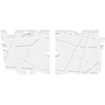 thumbnail image 2 of 38"W x 25 3/8"H x 3"ID x 13 1/2"C x 1"P Novo Architectural Grade PVC Contemporary Ceiling Medallion, Two Piece, 2 of 11