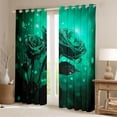 thumbnail image 2 of Castle Fairy Rose Black Out Curtains,Happy Valentine's Day Curtains Pack of 2 (42x63 Each), 2 of 6