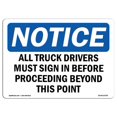 thumbnail image 1 of SignMission OS-NS-A-1014-L-16769 10 x 14 Po Panneau de Signalisation OSHA - Camionneurs, 1 of 1