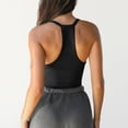 thumbnail image 2 of DondPO Womens Tank Tops,Lady V Neck Racer Back Tank Top For Women Padded Ribbed Long Tank Fitted Basic Tops,Halter Tops for Women,Womens Loose Tank Tops Clearance！ Black L Clearance！, 2 of 6