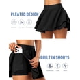thumbnail image 3 of Tennis Skirt for Women with Shorts Golf Skort High Waisted Workout Athletic Skorts Skirts with Pockets, 3 of 6