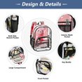 thumbnail image 6 of Iauyy Clear Backpack Heavy Duty PVC Transparent Backpack for College Workplace, Gradual Color Transition, 6 of 8