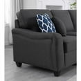 thumbnail image 3 of Leo Dark Gray Linen 8Pc Modular L-Shape Sectional Sofa Chaise and Ottoman, 3 of 11