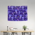 thumbnail image 2 of Fish Jellyfish Seahorse Purple Tapestry for Bedroom - Tapestry Wall Hanging Wall Tapestry for Dorm Wall Decor Home Decoration , Aesthetic Funny Tapestry 29 x 37in, 2 of 5