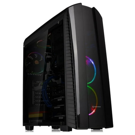 Thermaltake Versa N27 Mid Tower ATX Gaming Desktop Computer Chassis with 3 Red 120mm LED Chassis Fans - (Best Mid Tower 2019)