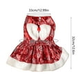 thumbnail image 3 of Bpyeka Pet Christmas Classic Dress Dog Casual Dress Teddy Bear Holiday Party Ruffle Sleeve Dress Pet Christmas Gift,Holiday Products,Fall Decor, 3 of 6