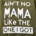 thumbnail image 6 of KIMI BEAR Toddler Boys Outfits 4T Infant Boy Fall Winter Outfits 5T Infant Boy AiN'T NO MAMA LiKe THE ONE I GOT Prints Long Sleeve Hoodie + Ripped Denim Pants 2PCS Set Green, 6 of 8