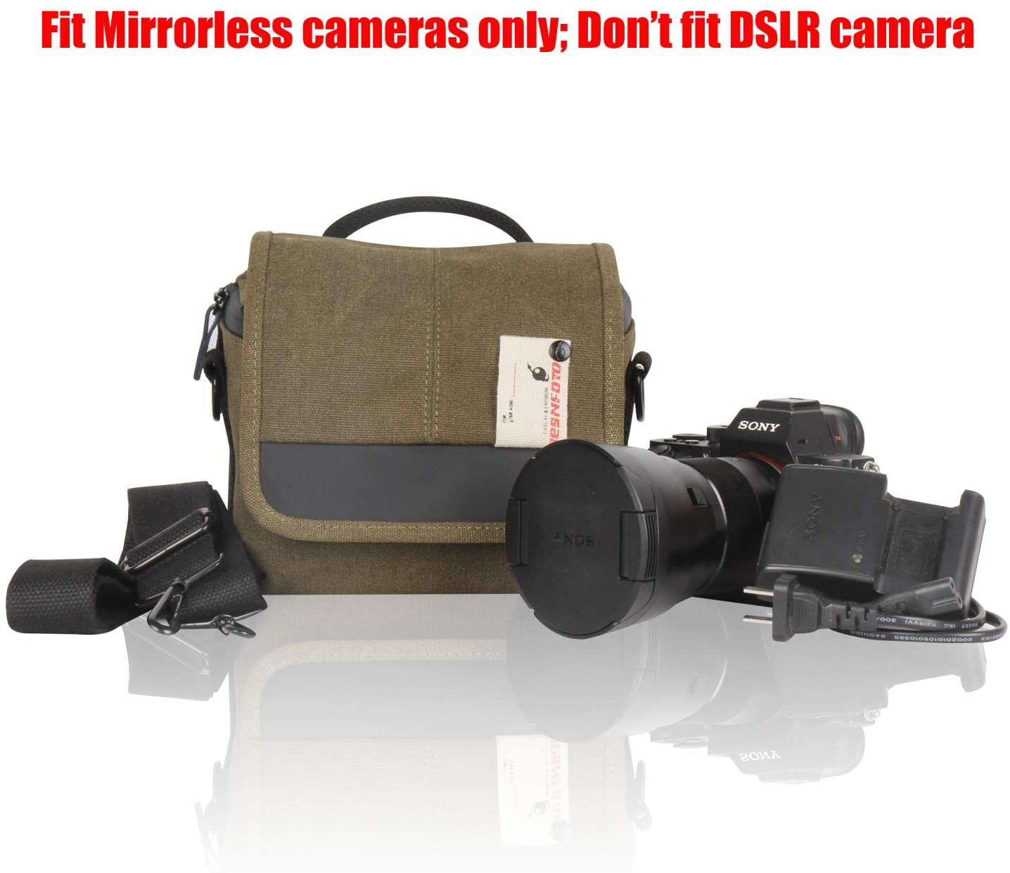 JJC Neoprene Camera Case Pouch for Canon EOS M50 M5 M6 Mark II + EF-M  55-200mm/EF-M 18-150mm Lens,Fuji Fujifilm X-T30 X-T20 X-T10 X-T100 X-E3 +  XF 55-200mm/XC 50-230mm Lens and More :