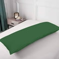 thumbnail image 5 of Royale Linens Body Pillow Cover - Double Brushed 1800 Microfiber - 20"x54" with Hidden Zipper Closure - Wrinkle & Fade Resistant - Super Soft Body Pillowcase 2 Pack (Hunter Green, Pack of 2), 5 of 9