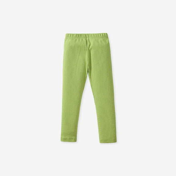 AherBiu Baby Toddler Girls Clothes Ribbed Stretchy Slim Fitted Bottom Leggings Cotton Comfy Pants