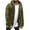 Army Green, variant on LYXSSBYX Plus Size Womens Shackets Men's Autumn Winter Solid Color Cardigan Casual Blouse Fleece Tops Coat