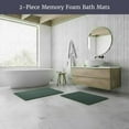 thumbnail image 2 of Somerset Home 2-Piece Memory Foam Striped Bath Mat Set, 2 of 7
