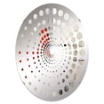 thumbnail image 2 of Designart "modern Architectures I" Abstract Collages Spiral Dot Round Wall Mirror - Abstract Oval Printed Decorative Mirror - Multiple Color Options, 2 of 5