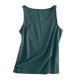 thumbnail image 4 of Green Womens Tops Womens Workout O Neck Sleeveless Breathable Tank Casual Tops Shirt Shirts for Women, 4 of 4