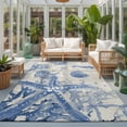 thumbnail image 2 of Area Rugs 3'x5', Blue Coastal Starfish Carpet Runner Indoor Outdoor Rugs Home Decor Aesthetic, Beach Ocean Nautical Shells Conch Non Slip Mats Washable Accent Rug for Living Room Bedroom, 2 of 8