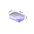thumbnail image 3 of Adult Lunch Box 1450ml 3 Compartments Student Sealed Plastic Lunch Box Adult Lunch Box With Spoon And Fork Leak Proof Microwavable/ Room Decor, 3 of 8