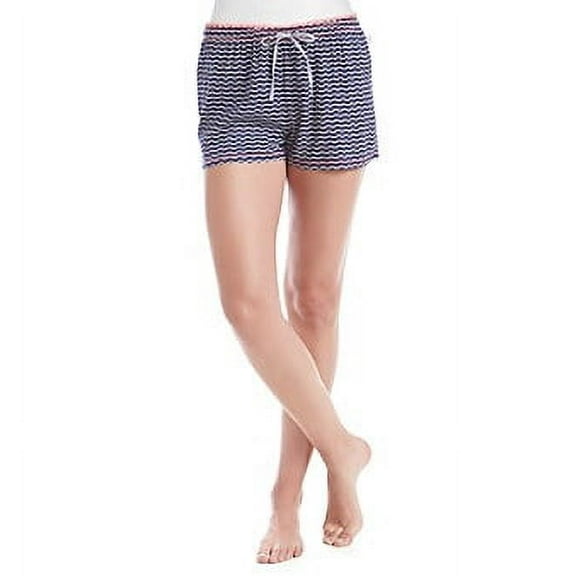 Tommy Hilfiger CLOUD DANCER/MEDIEVAL BLUE Mesh Trim Sleep Short, US X-Large