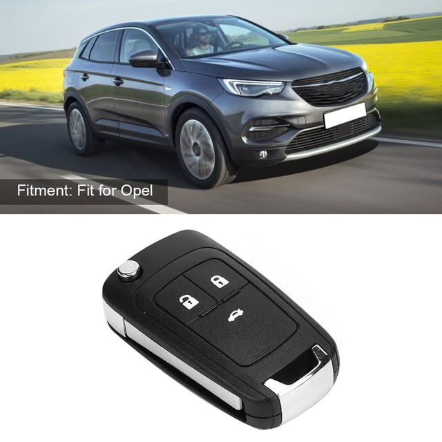 Carcasa para llave de coche de 3 botones carcasa para mando a distancia repuesto apto para tipo botón blanco Opel ANGGREK Otros