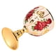 thumbnail image 5 of Ejoyous Cáliz De Oro, 4 Pulgadas De Alto, aleación De Zinc, Patrón De Flores Retro En Relieve, Elegante Copa De Proxeneta, Pequeña Copa De Vino Vintage Para El Hogar, Fiesta,, 5 of 7