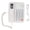 White, variant on Yajisi KX-T2029CID Corded Phone Wired Landline Phone with Answering System LCD Display for Home Hotel Office, Black (8.3 inches / 21.0 cm)