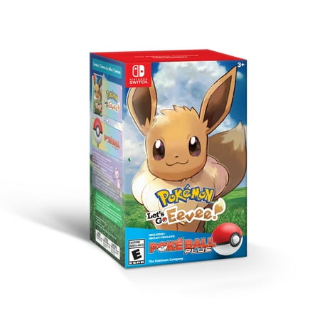 Pokemon: Let's Go, Eevee! w/ Poke Ball, Nintendo, Nintendo Switch, (Pokemon Go Plus Best Price)