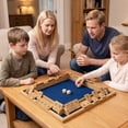 thumbnail image 4 of Gymax Shut The Box Game for 2-4 Players 24 Inch Extra-Large Wooden Board w/10 Numbers, 4 of 10