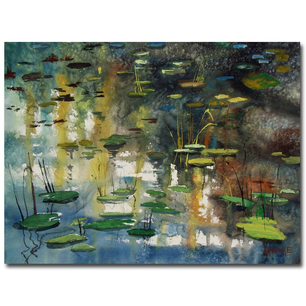 Trademark Art "Faces in the Pond" Canvas Art by Ryan Radke