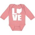 thumbnail image 3 of Inktastic Ohio Love Boys or Girls Long Sleeve Baby Bodysuit, 3 of 5