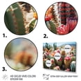 thumbnail image 3 of Designart "Green Pink Cactus landscape I" Floral Wall Decor, 3 of 5