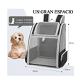 thumbnail image 2 of Mochila Transportadora Para Perros/gatos Plegable Lab.G Gris Negro, 2 of 5