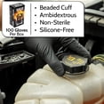 thumbnail image 5 of Wolverine Industrial Grade Nitrile Gloves Black Disposable X Large Fit 8 Mil Heavy Duty Diamond Textured Surface 1000 PCS, 5 of 7