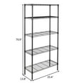 thumbnail image 4 of Ktaxon 5-Tier Wire Shelving, 35''L x 14''W x 71''H Kitchen Garage Storage Rack Shelf for Pantry Closet Black, Capacity for 450 lbs, 4 of 8