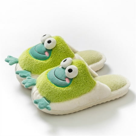 

NEGJ Women Slippers Autumn And Winter Indoor And Outdoor Fashion Comfortable Cute Cartoon Flat Non Slip