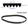 thumbnail image 2 of 230J6 Rubber Poly V Belts, 6 Ribs PJ V-Ribbed Belt 23" Length x 0.55" Width x 0.14" Thick, 3 Packs, 2 of 5