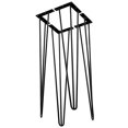 thumbnail image 1 of Costway Set de 4 Épingles à Cheveux 28" Table Basse 3-Tige Solide Fer Métal DIY Bar Jambes, 1 of 10