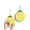 Yellow, variant on Fuzzy Ball Hand Towels (Set of 2) - Dry Your Hands Instantly and conveniently with This Creative Hand Towel Fruit Themed Decorative Towels for Bathroom (Pack of 2, Green Apple)