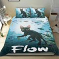 thumbnail image 1 of Película Flow Conjunto de sábanas temático, trío de piezas, cómodo y amigable con la piel, diseño único, regalo de decoración para el hogar para familiares, amigos y fans,173cm *218cm, 1 of 6