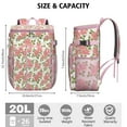 thumbnail image 3 of Rustic Farmhouse Floral Print Backpack Cooler, Leakproof Waterproof Insulated Lunch Bag, Country Garden Bloom Pattern for Picnic, Hiking, 3 of 6
