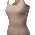 thumbnail image 4 of FashionOutfit Women's Basic Solid Ribbed Racerback Sleeveless Tank Tops, 4 of 4