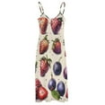 thumbnail image 5 of Various Fruits Fine Art Sleeveless Dress Summer Dress Woman 2025, 5 of 7