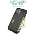 thumbnail image 3 of Smartish iPhone 12 / 12 Pro Wallet Case - Wallet Slayer Vol. 1 [Slim + Protective] Credit Card Holder (Silk) - Black Tie Affair, 3 of 8